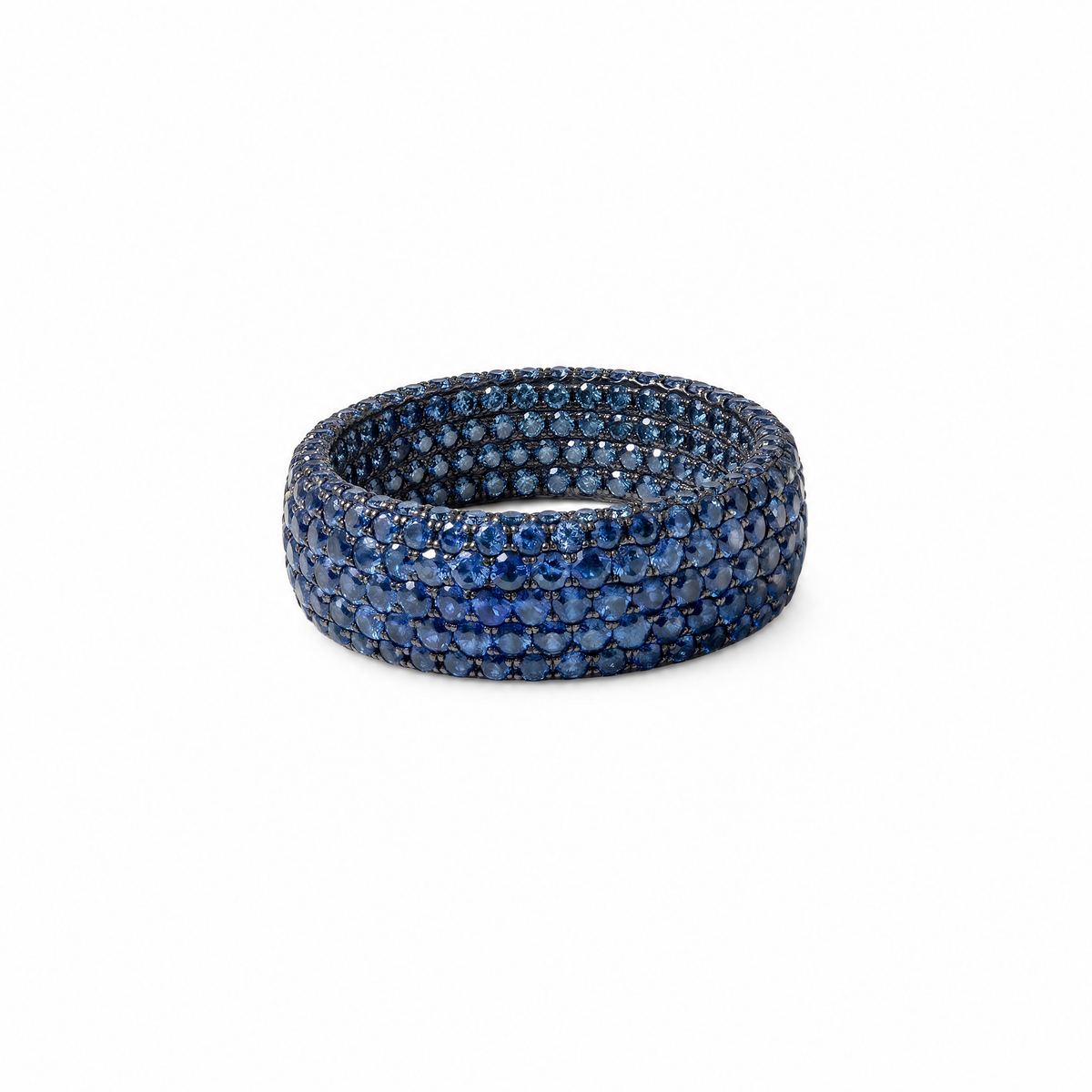 Blue Sapphire Wide Inside Out Ring