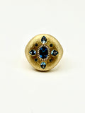 Urban Blue Topaz and Diamond Ring