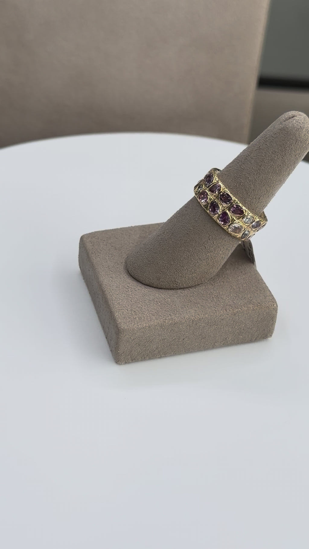 Mix Color Sapphire/Diamond Ring
